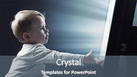  Presentation with skills - Beautiful slide deck featuring keyboard skills - little boy child sitting backdrop and a gray colored foreground