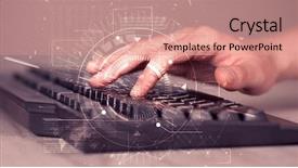  Presentation with high tech - Amazing slide deck having  backdrop and a  colored foreground