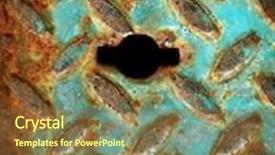  Presentation with diamond plate - Beautiful presentation featuring keyhole in rusty diamond metal plate backdrop and a tawny brown colored foreground