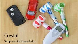  Presentation with digital car - Presentation consisting of keyless - digital alcohol breath tester device background and a  colored foreground