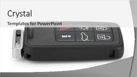  Presentation with car key - Presentation with keyless lock - car remote key isolated background and a white colored foreground