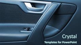  Presentation with car door lock - Cool new PPT layouts with keyless lock - door of the car backdrop and a ocean colored foreground