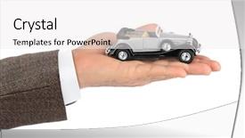  Presentation with retro television knobs isolated - Amazing PPT layouts having keyless lock - hand with retro car isolated backdrop and a white colored foreground