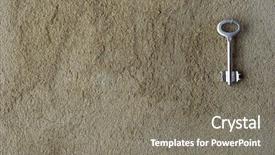  Presentation with lock key - Audience pleasing presentation theme consisting of keyless lock - key backdrop and a  colored foreground