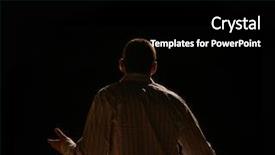  Presentation with keynote - Slide set enhanced with keynote - young man in front background and a black colored foreground