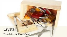  Presentation with keys - Colorful presentation enhanced with keys and lock pick backdrop and a lemonade colored foreground