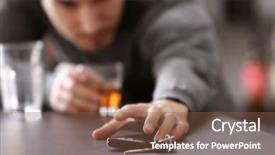  Presentation with anti drunk driving - Audience pleasing presentation consisting of keys health - hand of drunk man backdrop and a tawny brown colored foreground