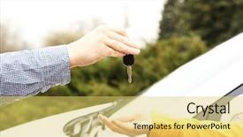  Presentation with woman covering man mouth hand - Slide deck having keys hiring - woman and man hands background and a yellow colored foreground