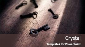  Presentation with encryption - Cool new slide set with keys in the dark security backdrop and a violet colored foreground