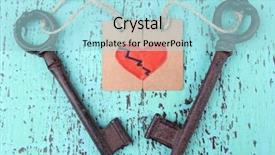  Presentation with keys - Audience pleasing slide set consisting of keys to love conceptual photo backdrop and a arctic colored foreground