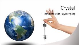  Presentation with keys - Slide deck having keys to the whole world background and a white colored foreground