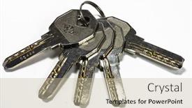  Presentation with keys - Slide set enhanced with keys background and a mint green colored foreground