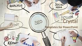  Presentation with meeting - Cool new slide deck with keyword indian - business meeting against pale wooden backdrop and a lemonade colored foreground