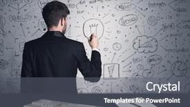  Presentation with future plan - Theme consisting of  background and a  colored foreground