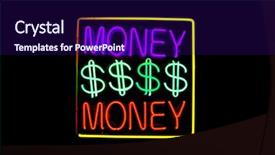  Presentation with neon - Slide deck featuring ease of usage all generic background and a navy blue colored foreground