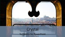  Presentation with czech republic - Cool new slides with keywordbridges - sunset view of prague castle backdrop and a  colored foreground