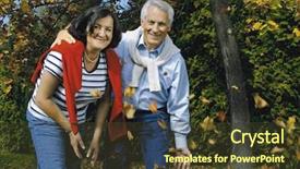  Presentation with married couple - Slides enhanced with keywordmarriage - attractive married mature couple having background and a  colored foreground