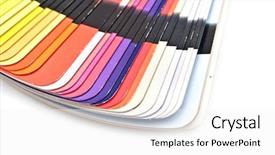  Presentation with color spectrum - Audience pleasing slide deck consisting of freeze dried - dry thorn in snow winter backdrop and a sky blue colored foreground.