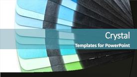  Presentation with color spectrum - Amazing slide set having keywordrainbow - color guide spectrum swatch samples backdrop and a  colored foreground