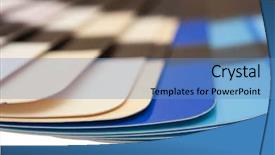  Presentation with color spectrum - Slide deck featuring keywordrainbow - color guide spectrum swatch samples background and a  colored foreground