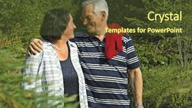  Presentation with married couple - Audience pleasing presentation design consisting of keywordretirement - attractive married mature couple enjoying backdrop and a  colored foreground