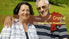  Presentation with married - Cool new presentation with keywordretirement - attractive married mature couple enjoying backdrop and a  colored foreground