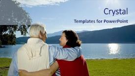  Presentation with married couple - PPT theme with keywordretirement - attractive married mature couple enjoying background and a  colored foreground