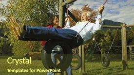  Presentation with married couple - Audience pleasing presentation theme consisting of keywordretirement - attractive married mature couple having backdrop and a  colored foreground