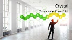  Presentation with media - Audience pleasing PPT theme consisting of keywords for effective business concept backdrop and a lemonade colored foreground