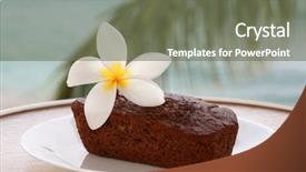  Presentation with maui - Presentation theme having keywordtraditional - traditional hawaiian banana bread background and a violet colored foreground