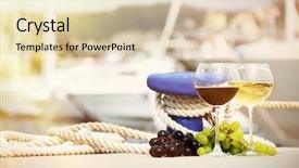  Presentation with pair - Slides featuring festival of street food fresh background and a coral colored foreground.