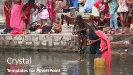 Presentation with ritual - Theme with khajuraho-india-november-8-unidentified background and a gray colored foreground
