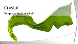  Presentation with dark green - PPT layouts enhanced with cloth isolated on white background background and a white colored foreground