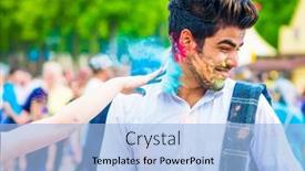  Presentation with holi festival - 