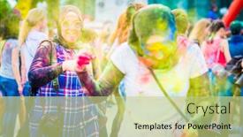  Presentation with holi festival - 