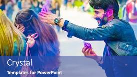  Presentation with holi festival - 