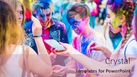  Presentation with holi festival - 