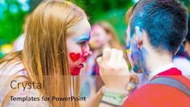  Presentation with holi festival - 