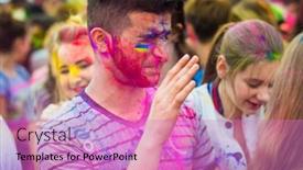  Presentation with holi festival - 
