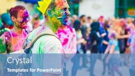  Presentation with holi festival - 