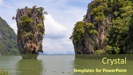  Presentation with thailand - Slides having khao-phing-kan-in-thailand background and a tawny brown colored foreground