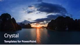  Presentation with drone - Slide set featuring khao sok national park surat background and a wine colored foreground