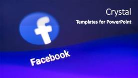  Presentation with facebook - Presentation design enhanced with kharkiv-ukraine-14-august-2018 background and a navy blue colored foreground