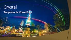  Presentation with amusement park - Audience pleasing slide deck consisting of kharkiv-ukraine-15-june-2018 backdrop and a navy blue colored foreground