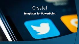  Presentation with twitter - PPT theme consisting of kharkiv-ukraine-23-april-2018 background and a navy blue colored foreground