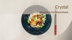  Presentation with rice - Cool new slides with kho kho - vietnamese style caramel pork backdrop and a  colored foreground