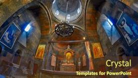  Presentation with armenia - Slide deck enhanced with khor-virap-monastery-armenia-03 background and a tawny brown colored foreground