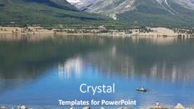  Presentation with mongolia - Amazing slide set having khotton-lake-in-mongolia backdrop and a teal colored foreground