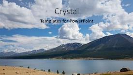  Presentation with mongolia - PPT theme enhanced with khotton-lake-in-mongolia background and a light blue colored foreground
