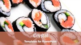  Presentation with japanese food - Cool new presentation theme with ki - japanese food delicious futomaki big backdrop and a  colored foreground